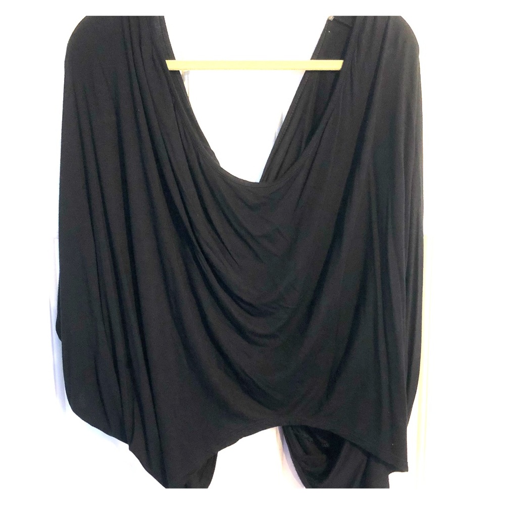 Comfy Batwing Sleeve top with Knotted Open Back